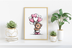 Teddy Bear Valentine Clipart Product Image 2