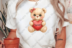 Teddy Bear Valentine Coquette Png Product Image 2
