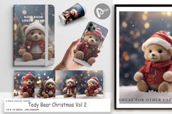 Digital Paper Tedy Bear Christmas Product Image 1