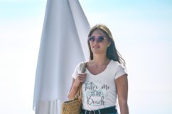 tee-mockup-of-a-woman-with-a-summer-outfit-walking-by-beach-beds-with summer sign cut file-sublimation