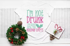 I'm not drunk I'm filled with the holiday spirit | Xmas SVG Product Image 3