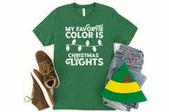 My favorite color is Christmas lights | Christmas SVG Product Image 4