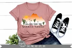 Always take the scenic route SVG, Sublimation, Printable Product Image 1