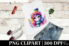 Vibrant Unicorn Winter PNG Product Image 5