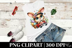 Easter Bunny Egg Flower, Clipart |T-shirt, Mug PNG Product Image 6