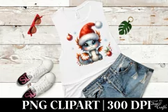 Angry Baby Dragon Christmas PNG Product Image 6