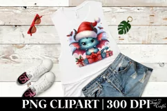Angry Baby Dragon Christmas PNG Product Image 6