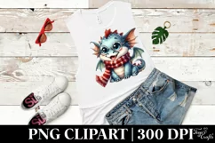 Excited Dragon in Winter PNG Product Image 1