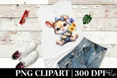 Easter Bunny Egg Flower, Clipart |T-shirt, Mug PNG Product Image 5