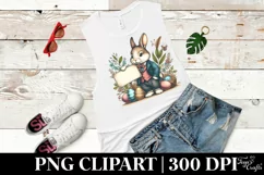 Retro Easter Bunny Clipart |T-shirt, Mug, Tumbler Product Image 6