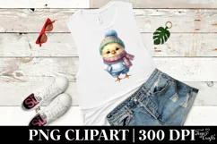 Dumb Chicken in Winter Clothes PNG Product Image 6