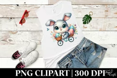 Easter Bunny Egg Flower, Clipart |T-shirt, Mug PNG Product Image 5