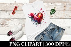 Broken Cold Heart Love Clipart |T-shirt, Mug, Tumbler Product Image 6