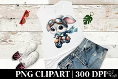 Easter Bunny Scarf Flower, Clipart |T-shirt, Mug PNG Product Image 5