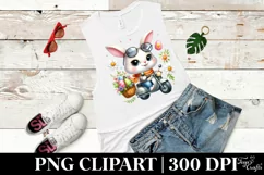 Easter Bunny Egg Flower, Clipart |T-shirt, Mug PNG Product Image 5