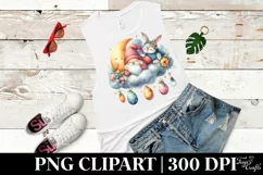 Easter Bunny Clipart Boho|T-shirt, Mug PNG Product Image 6