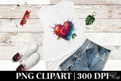 Rose Heart Love Clipart |T-shirt, Mug, Tumbler Product Image 6