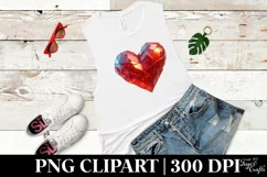 Broken Cold Heart Love Clipart |T-shirt, Mug, Tumbler Product Image 5