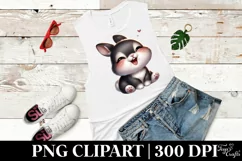 Bunny Flower, Clipart |T-shirt, Mug PNG Product Image 5