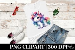 Cute Unicorn Clipart |T-shirt, Mug, Tumbler Product Image 6