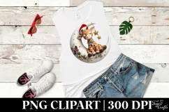 Whimsical Baby Giraffe Christmas Clipart Product Image 2
