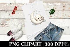Sleeping Bear Clipart |T-shirt, Mug PNG Product Image 6
