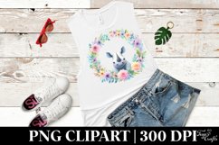 Rhino Floral Frame | Sublimation Clipart Product Image 3