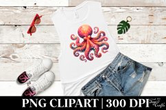 Vibrant Octopus Clipart Product Image 2