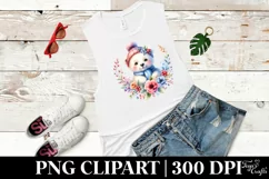 Vibrant Watercolor Baby Bear | Clipart Product Image 2
