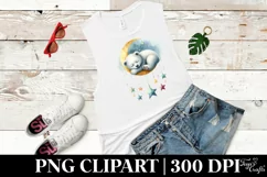 Vibrant Watercolor Baby Bear | Sublimation | Clipart Product Image 2