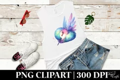 Vibrant Watercolor Pastel Cute Hummingbird | Sublimation | Product Image 2