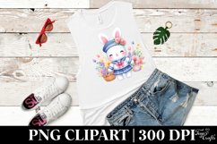 Baby Bunny Sailor Suit Cute Clipart Product Image 2