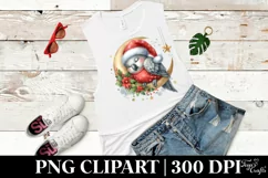 dressed For Christmas Baby Parrot | Sublimation | Clipart Product Image 2