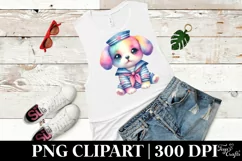 cute Puppy Sailor Suit Clipart Product Image 2