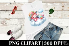 Cute Baby Flamingo Sleeping on the Cloud Product Image 2