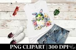 Easter Bunny Frog Clipart |T-shirt, Mug PNG Product Image 5