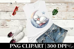 Watercolor Baby Swan Dressed | Sublimation | Clipart Product Image 1