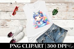 Baby Snail Sailor Suit Watercolor Clipart Product Image 3