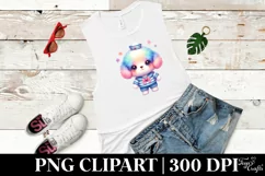Vibrant Pastel Cute Puppy Sailor Suit Product Image 3