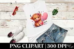 Cute Highland Cow Spring Love Flowers |T-shirt, Mug, Tumbler Product Image 5