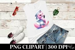 Baby Flamingo Sailor Suit | Clipart Product Image 3