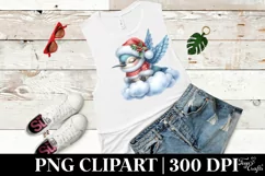 Cute Baby Hummingbird Christmas Clipart Product Image 3
