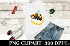 Baby Bee Sleeping On the Moon | Sublimation | Clipart Product Image 3