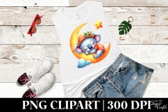 Sleeping Koala Baby Moon Clipart Product Image 3
