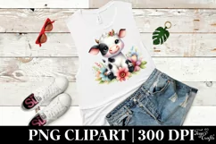 Cute Cow|T-shirt, Mug PNG Product Image 6