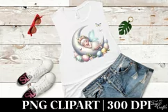 Easter Fairy Sleeping Clipart |T-shirt, Mug PNG Product Image 6