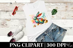 Easter Bunny Egg Flower, Clipart |T-shirt, Mug PNG Product Image 6