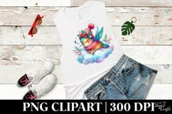 Vibrant Boho Baby Hummingbird Sleeping | Sublimation | Product Image 3