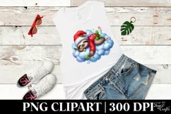 Whimsical Baby Sloth Christmas | Sublimation Clipart Product Image 3
