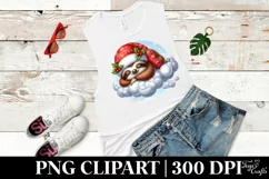 Whimsical Baby Sloth Christmas | Sublimation Clipart Product Image 3